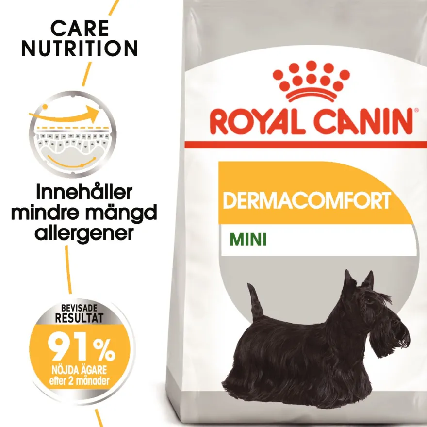 Dermacomfort Mini tørrfôr for hunder 8 kg