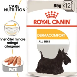 Dermacomfort Våt Våtfôr for hunder 85 g x 12 stk