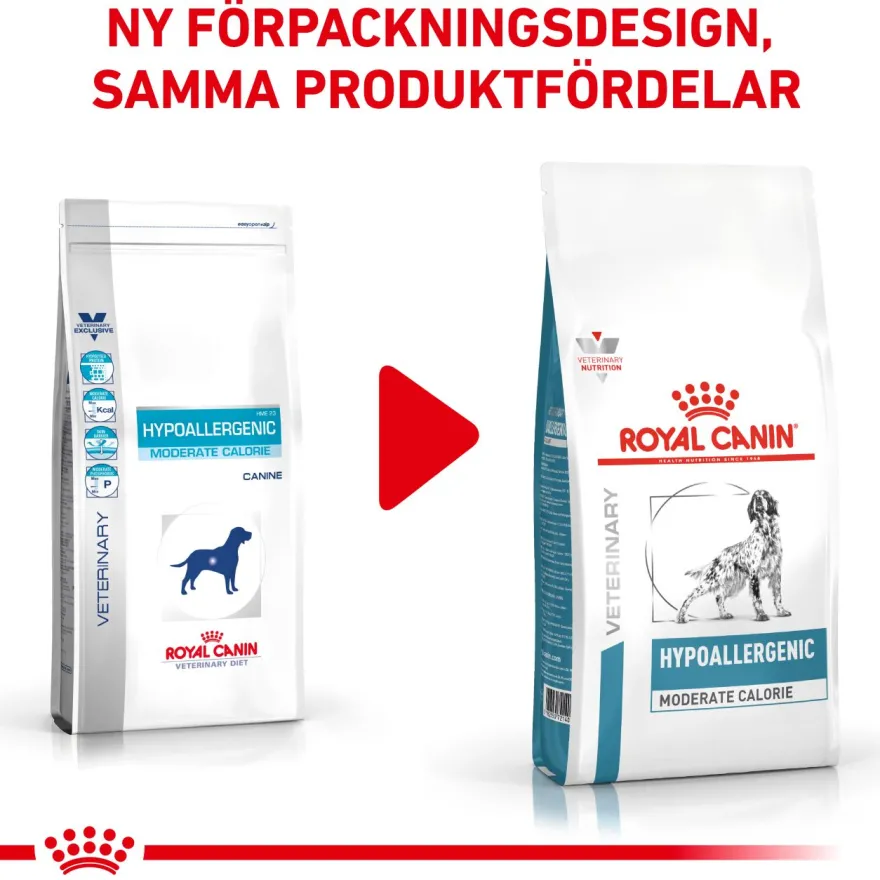 Derma Hypoallergenic Moderate Calorie tørrfôr for hunder 14 kg