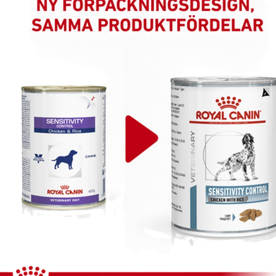 Derma Sensitivity Control Chicken Can våtfôr for hunder 12 x 420 g