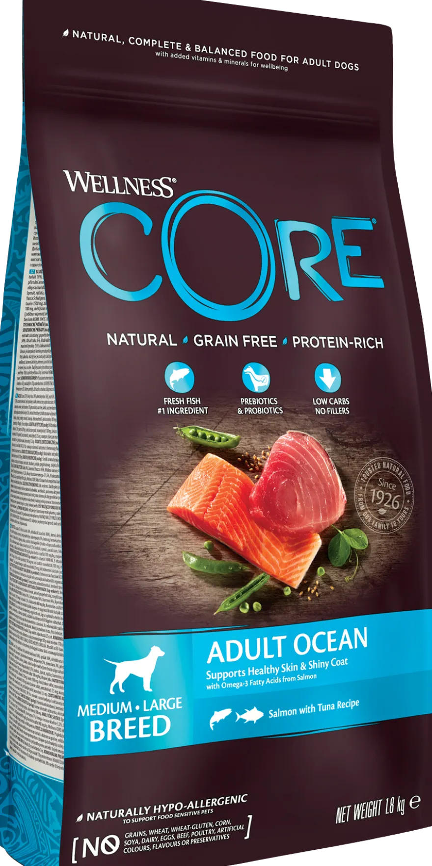 Dog Adult Adult Ocean Medium & Large Breed Salmon & Tuna Dry 1,8 kg