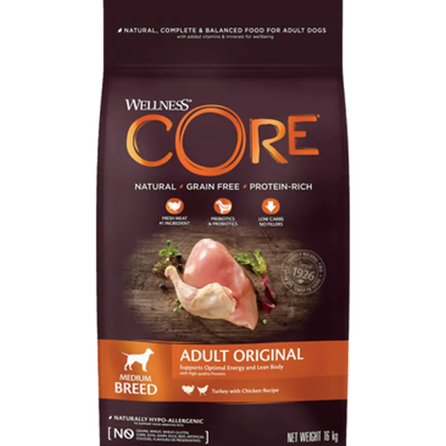 Dog Adult Original Medium Breed Kylling & Kalkun Tørr 1,8 kg