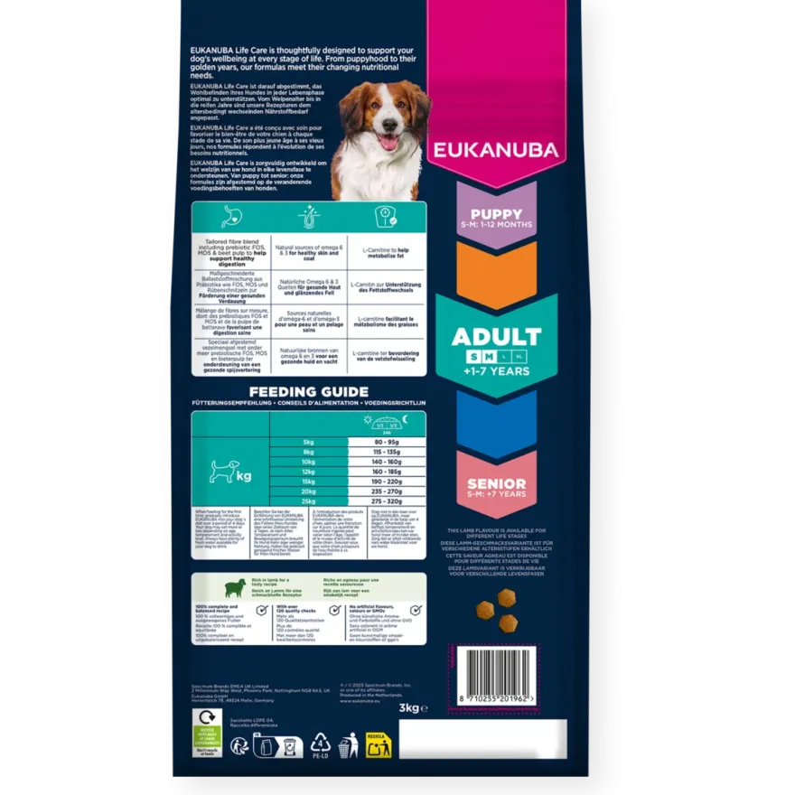 Dog Adult Small & Medium Lamm & ris 18 kg