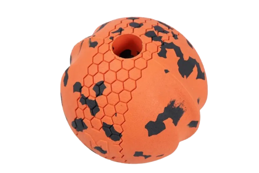 Dog ball 70X70 mm Orange/black