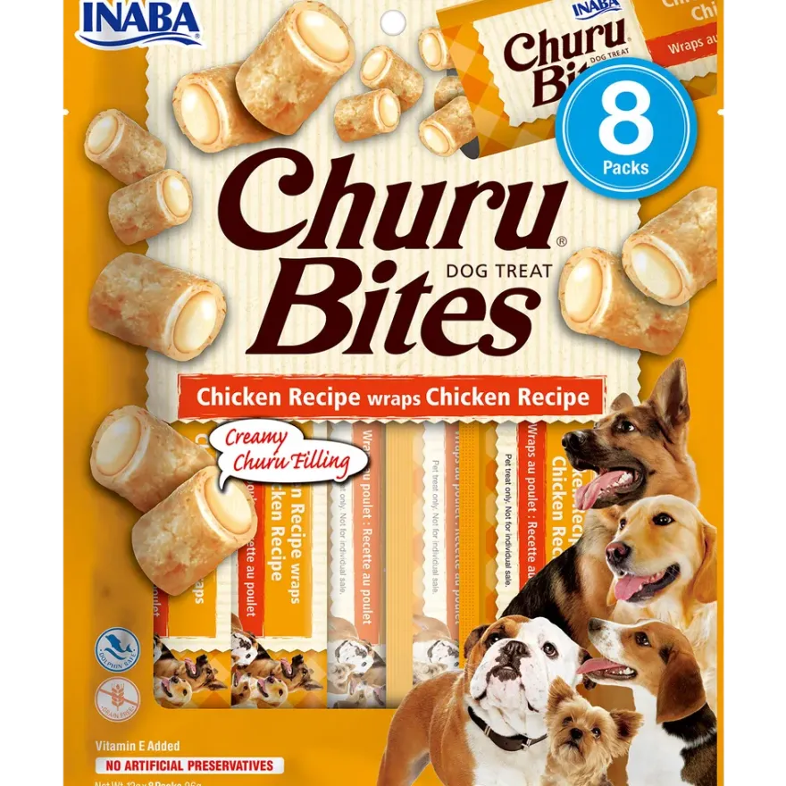 Dog Bites Chicken Wraps 12 g x 8-pakning