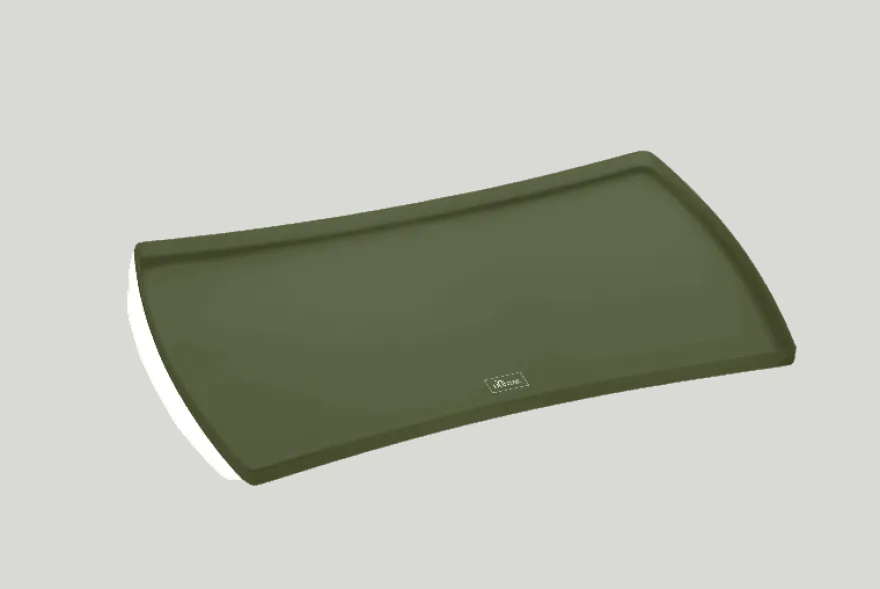 Dog & Cat Bowl Base Selection Silicone Olive Green 48 x 30cm