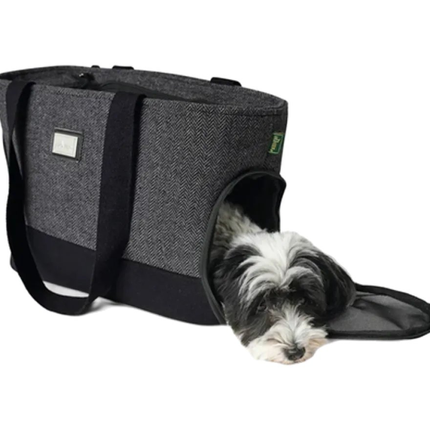 Dog & Cat Carry Bag Barcelona Gray 40 x 19 x 30 cm
