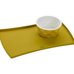Dog & Cat Feeding Bowl Eiby Ceramic Yellow 1900 ml
