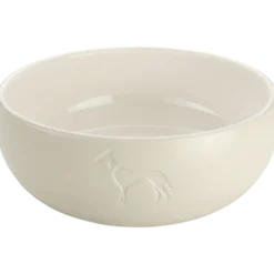 Dog & Cat Feeding Bowl Lund Ceramic White 550 ml
