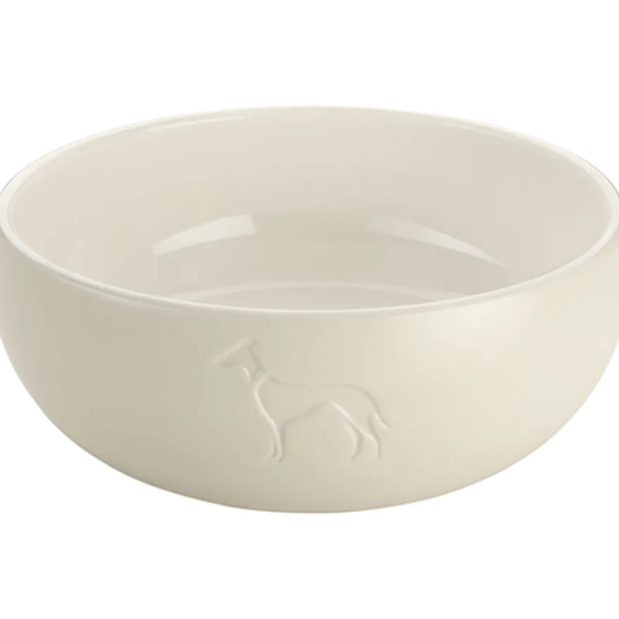 Dog & Cat Feeding Bowl Lund Ceramic White 550 ml