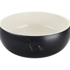 Dog & Cat Feeding Bowl Lund Ceramic Black 550 ml