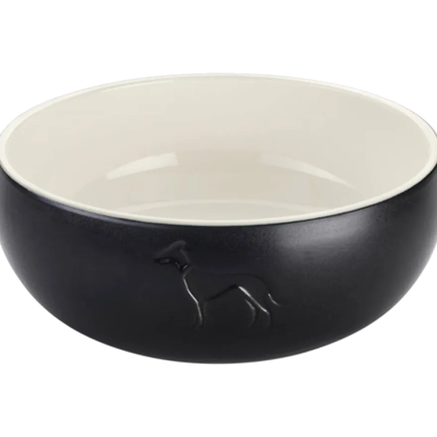 Dog & Cat Feeding Bowl Lund Ceramic Black 350 ml