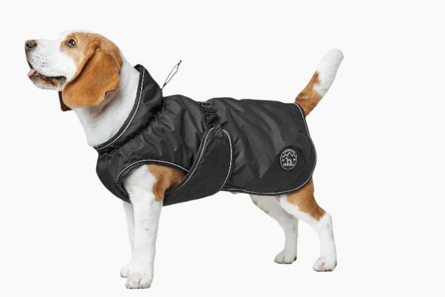 Dog Coat Uppsala 2in1 Detachable Lining Taupe 45 cm