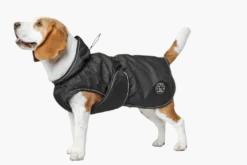 Dog Coat Uppsala 2in1 Detachable Lining Black 40cm