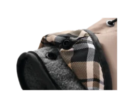 Dog Coat Uppsala 2in1 Detachable Lining Black 40cm