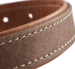 Dog Collar Porto Dark Brown/Cognac 60 - Neck 46-52cm