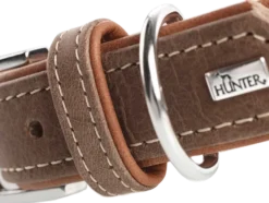 Dog Collar Porto Dark Brown/Cognac 60 - Neck 46-52cm