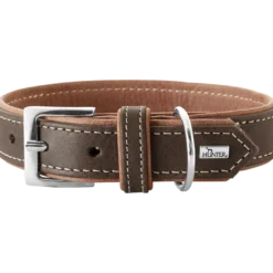Dog Collar Porto Dark Brown/Cognac 30 - Neck 21-25cm