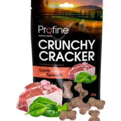 Dog Crunchy Cracker Lammekjeks beriket med spinat 150 g