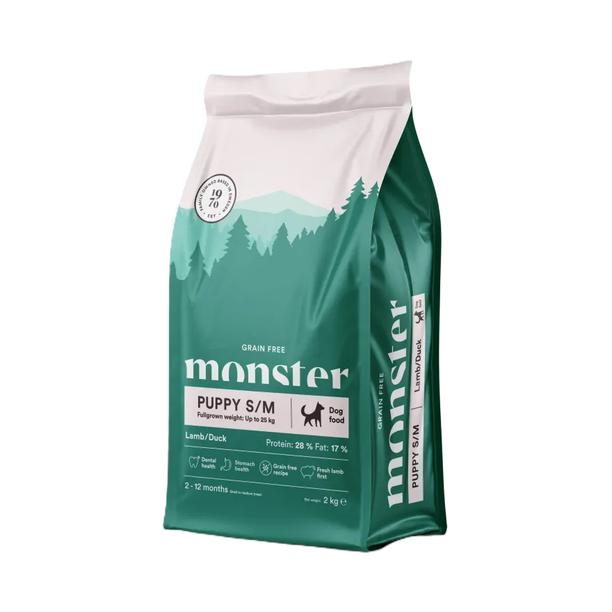 Dog Grain Free Puppy S/M Lamb/Duck 2 kg