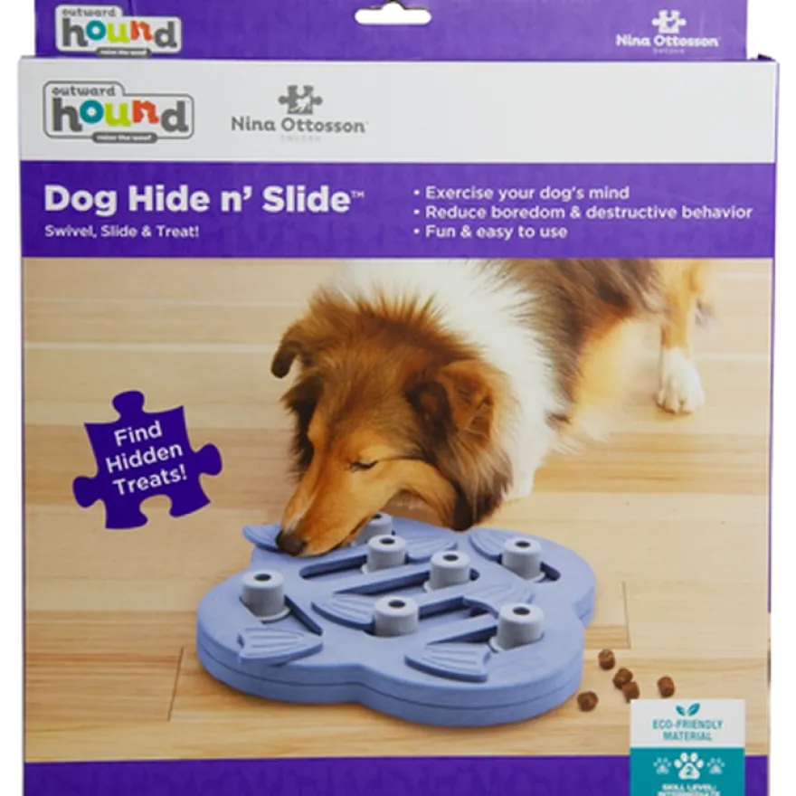 Dog Hide'n Slide Composite, nivå 2 (middels nivå) Lilla 33 x 33 x 5 cm