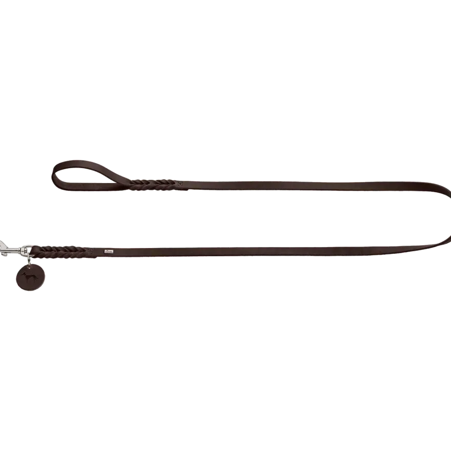 Dog Leash Solid Education Dark Brown 200 cm, 16 mm