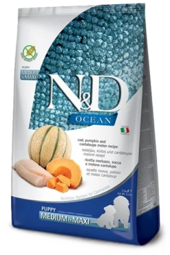 Dog N&D Ocean Cod, Pumpkin & Cantaloupe Melon Puppy Medium & Maxi 12 kg