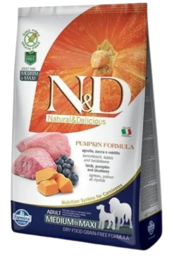 Dog N&D Pumpkin Lamb & Blueberry Adult Medium/Maxi 2,5 kg
