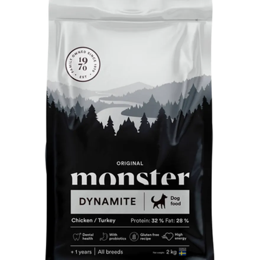 Dog Original Dynamite Kylling/Kalkun All Breed 2 kg