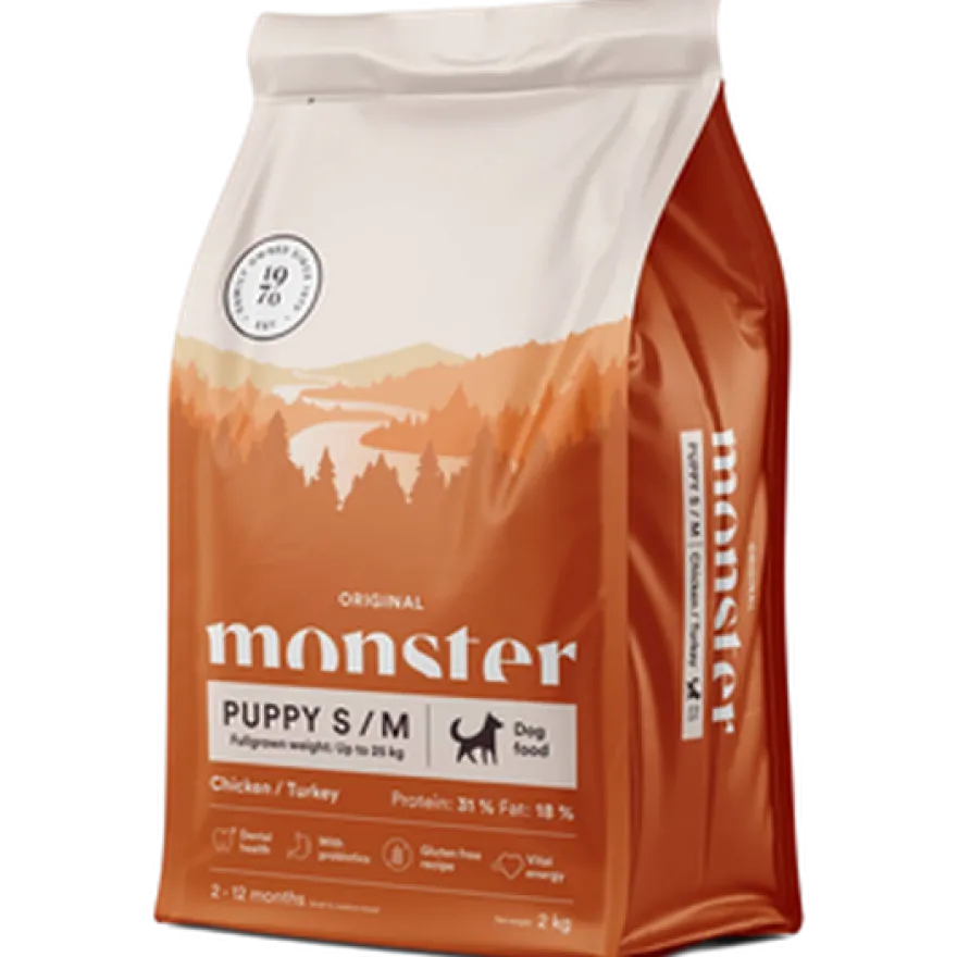 Dog Original Puppy S/M Kylling/kalkun 2 kg