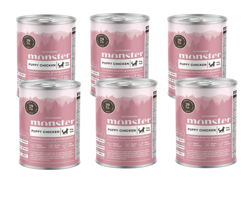 Dog Puppy Chicken/Beef Burk 400 g x 6