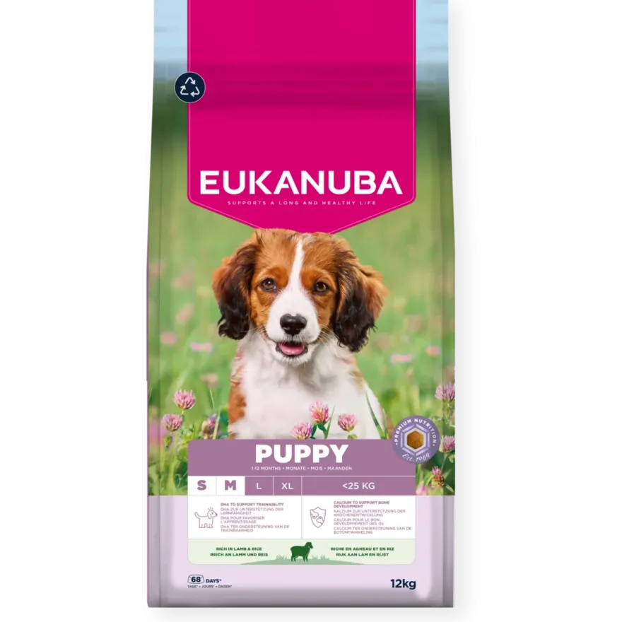 Dog Puppy & Junior Small/Medium Breed Lamm & Ris 12 kg