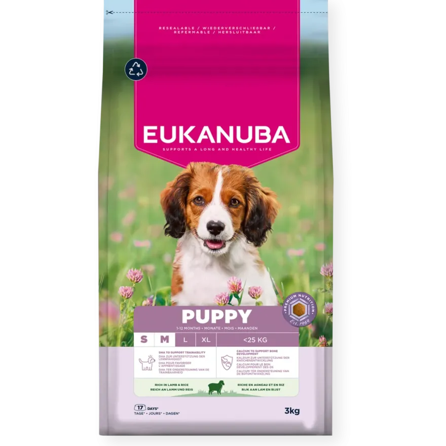 Dog Puppy & Junior Small/Medium Breed Lamb & Rice 3 kg