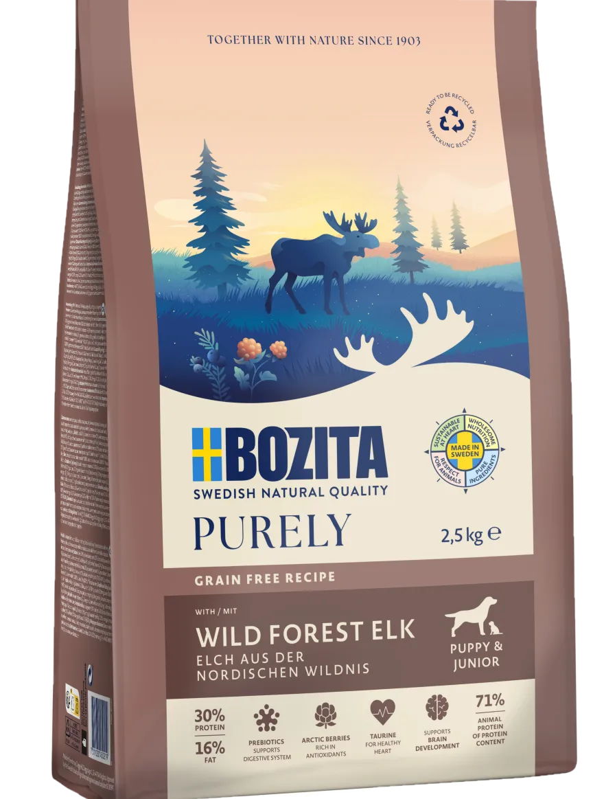 Dog Purely Puppy & Junior Elk 2,5kg