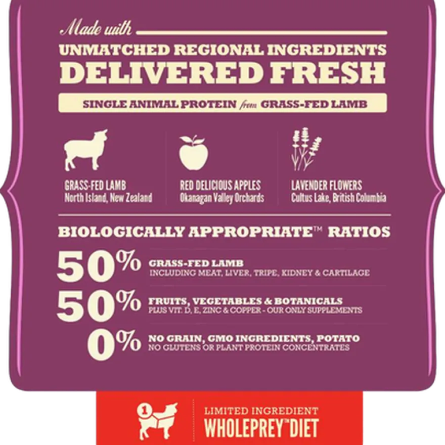 Dog Singles Grass-Fed Lamb 2 kg