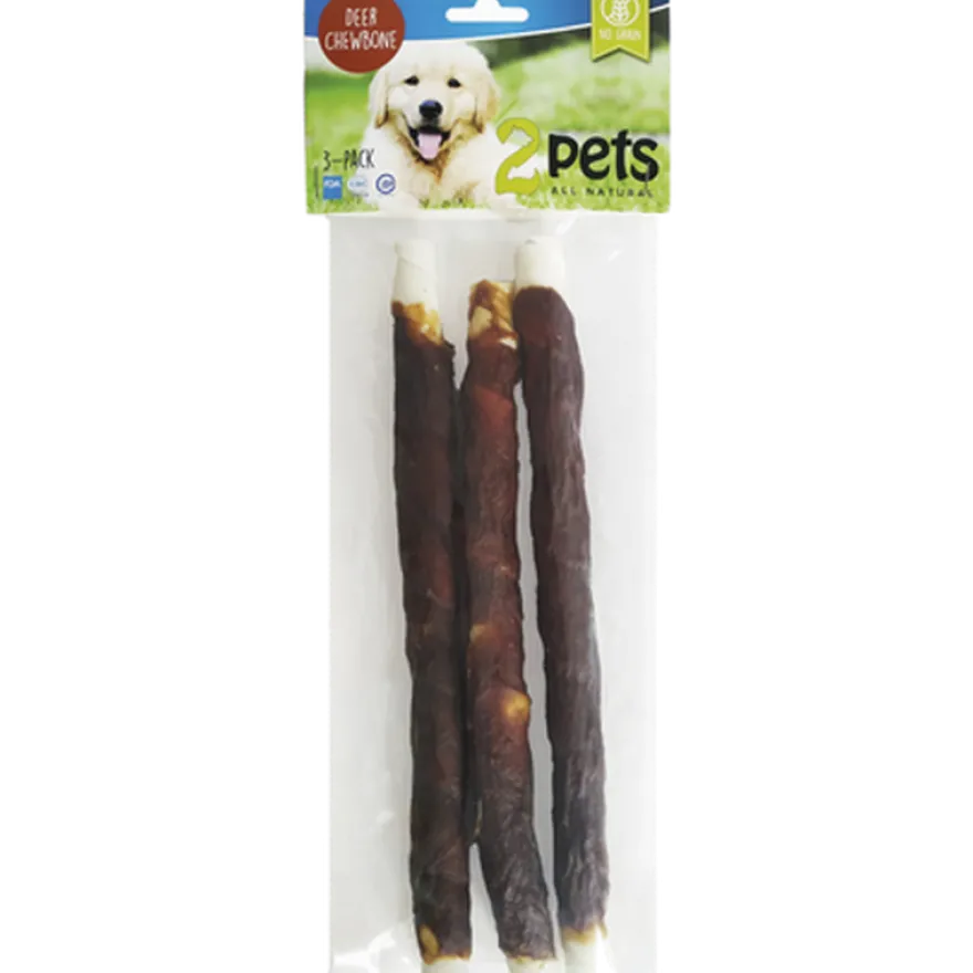Dogsnack Deer Chewbone 28 cm/3 stk.