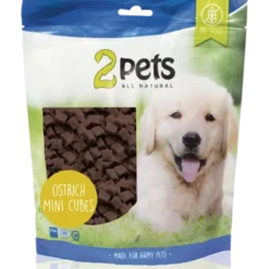 Dogsnack Ostrich Mini Cubes 100 g