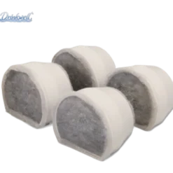 Drinkwell Erstatningskullfilter for keramisk fontene, hvit 4-pk.