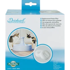 Drinkwell 360 Plastic Fountain erstatningsskumfilter hvit 2-pk.