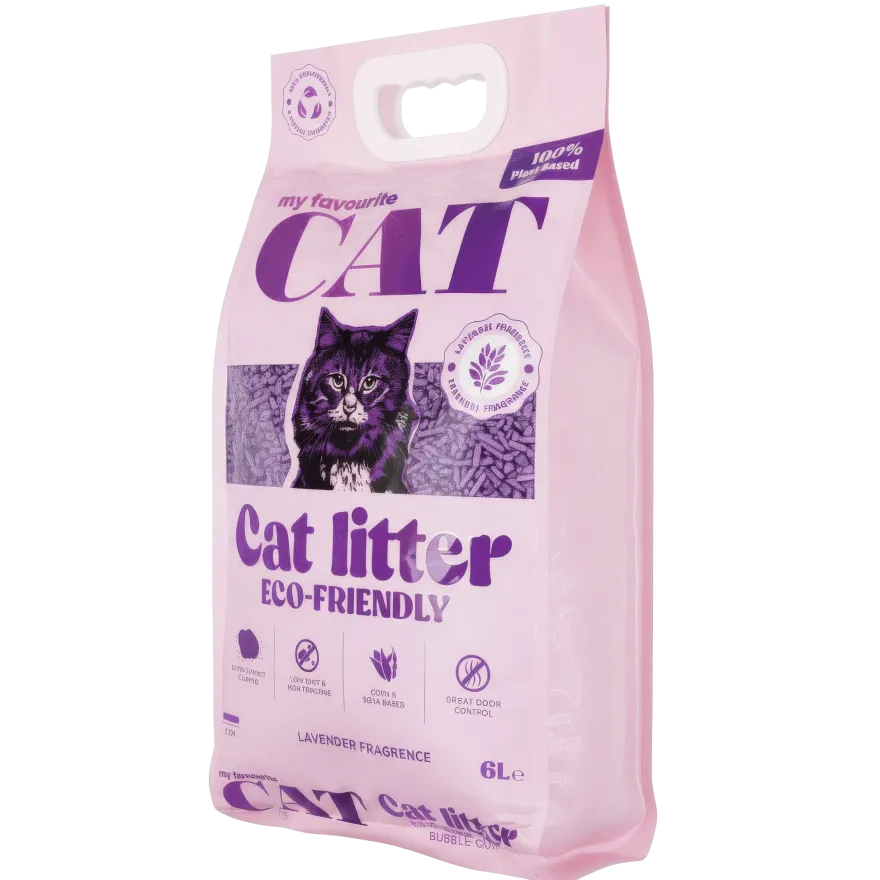 Eco-Friendly Cat Litter 6L - Lavender