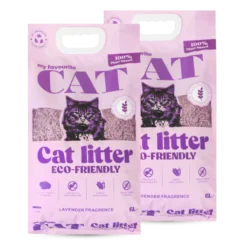 Eco-Friendly Cat Litter 6L x 2 - Lavender