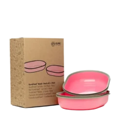 Ekstra matskål - Rosa / Udelt 2-pakning
