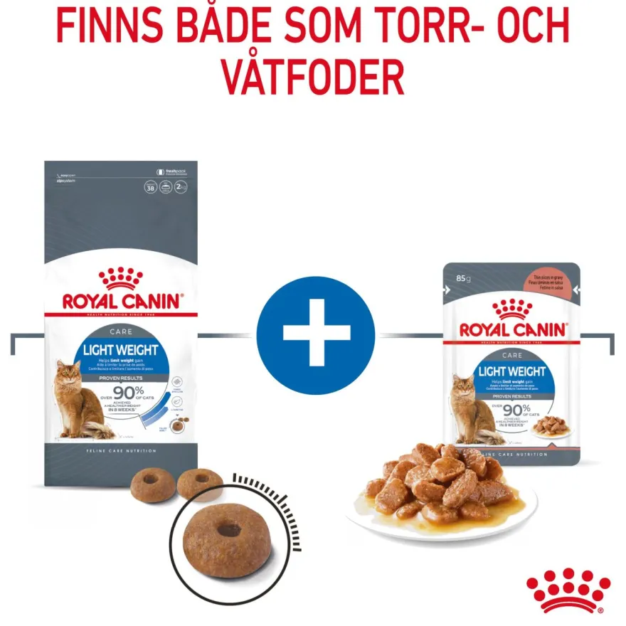Feline Light Weight Care tørrfôr til katter 8 kg