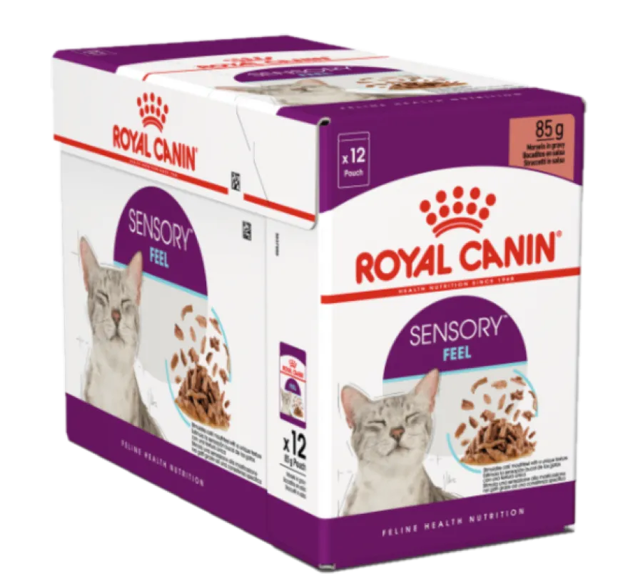 Feline Sensory Feel Gravy 85 g x 12 stk - porsjonsposer