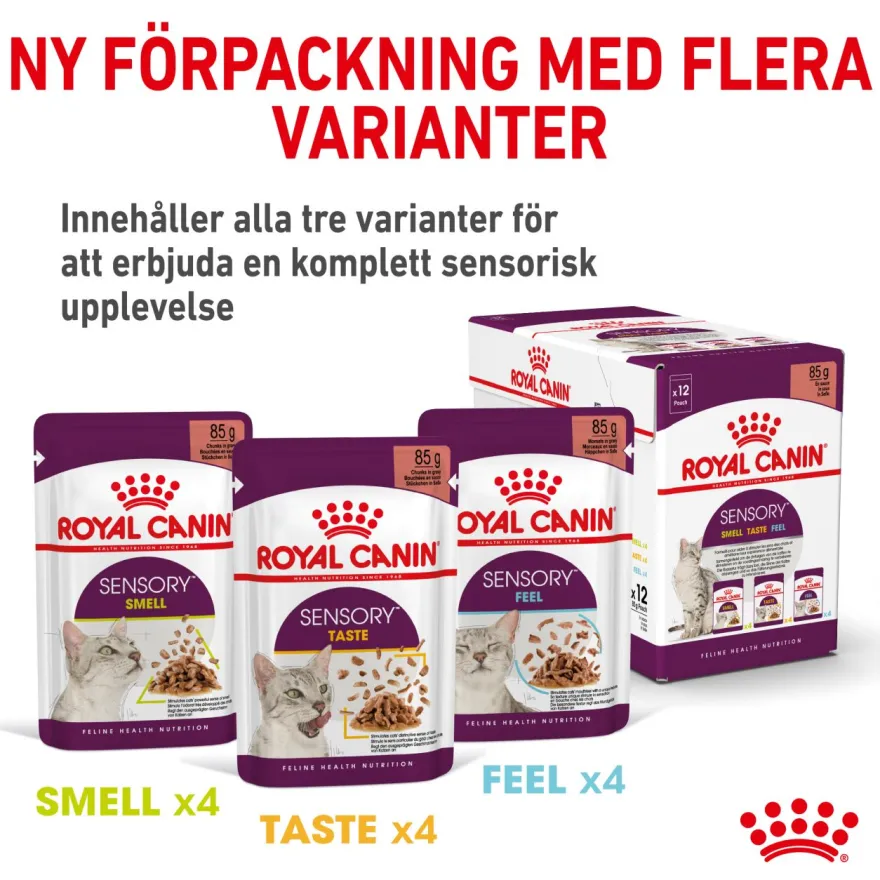Feline Sensory Taste Gravy 85 g x 12 stk - porsjonsposer
