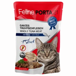 Feline Tunfisk med oksekjøtt Kattepose 100g