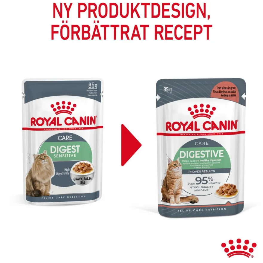 Feline Wet Digestive Care Gravy 85 g x 12 stk - porsjonsposer