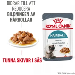 Feline Wet Hairball Care Gravy 85 g x 12 stk - porsjonsposer
