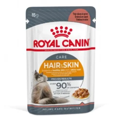 Feline Wet Hair & Skin Care Gravy 85 g x 12 stk - porsjonsposer
