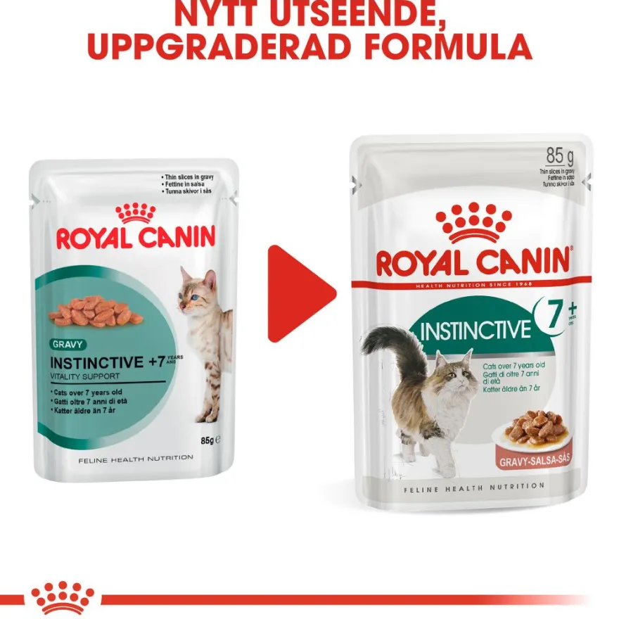 Feline Wet Instinctive 7+ Gravy 85 g x 12 stk - porsjonsposer